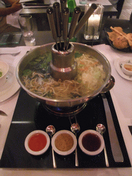 Shabu-shabu at Zest Asian Fusion Restaurant at Spinola Bay at St. Julian`s