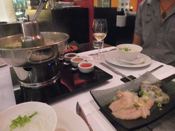 Tim and Shabu-shabu at Zest Asian Fusion Restaurant at Spinola Bay at St. Julian`s