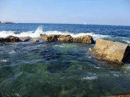 Rocks at the eastern beach of Sliema