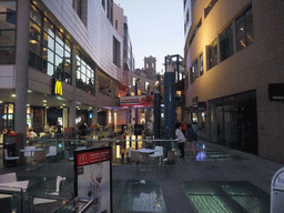The Bay Street shopping mall at Paceville, at sunset