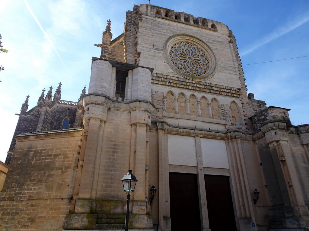 Northeast side of the Church of our Lady of Sorrows at the Plaça del Rector Rubí square