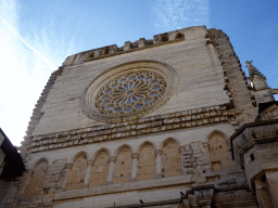 Northeast facade of the Church of our Lady of Sorrows at the Plaça del Rector Rubí square