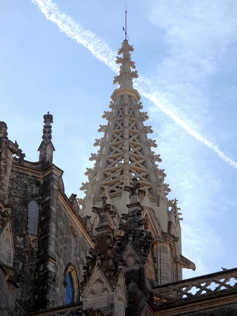 Tower of the Church of our Lady of Sorrows, viewed from the Plaça del Rector Rubí square