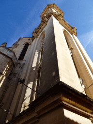 Tower of the Church of our Lady of Sorrows, viewed from the Plaça Enginyer Barceló square