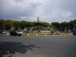The Fontaine de la Rotonde fountain in Aix-en-Provence, on the way from Marseille to Avignon