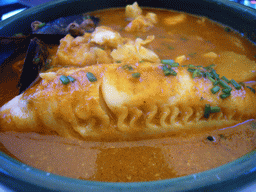 Bouillabaisse in a restaurant at the Old Port