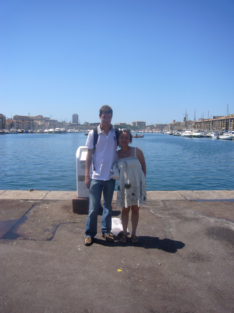 Tim and Miaomiao at the Old Port