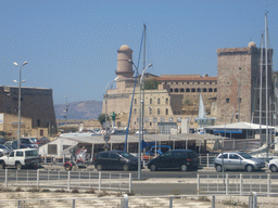 Boats in the Old Port and the Fort Saint-Jean