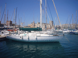 Boats in the Old Port and the Fort Saint-Jean