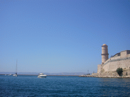 The Quai des Angles pier and the Fort Saint-Jean