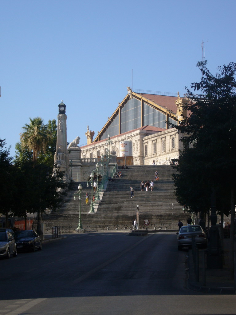 Staircase at the south side of the Gare de Marseille-Saint-Charles train station