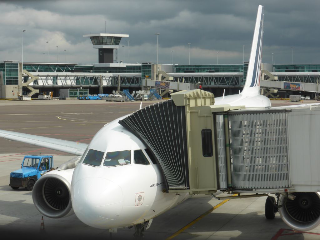 Our Air France plane at Schiphol Airport