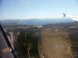 The north side of Marseille and its harbour, viewed from the airplane from Amsterdam