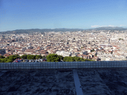 The city center, viewed from the northeast side of the square around the Notre-Dame de la Garde basilica