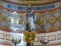 Statue above the altar at the apse of the Notre-Dame de la Garde basilica