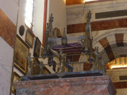 Small tomb at the right side of the Notre-Dame de la Garde basilica