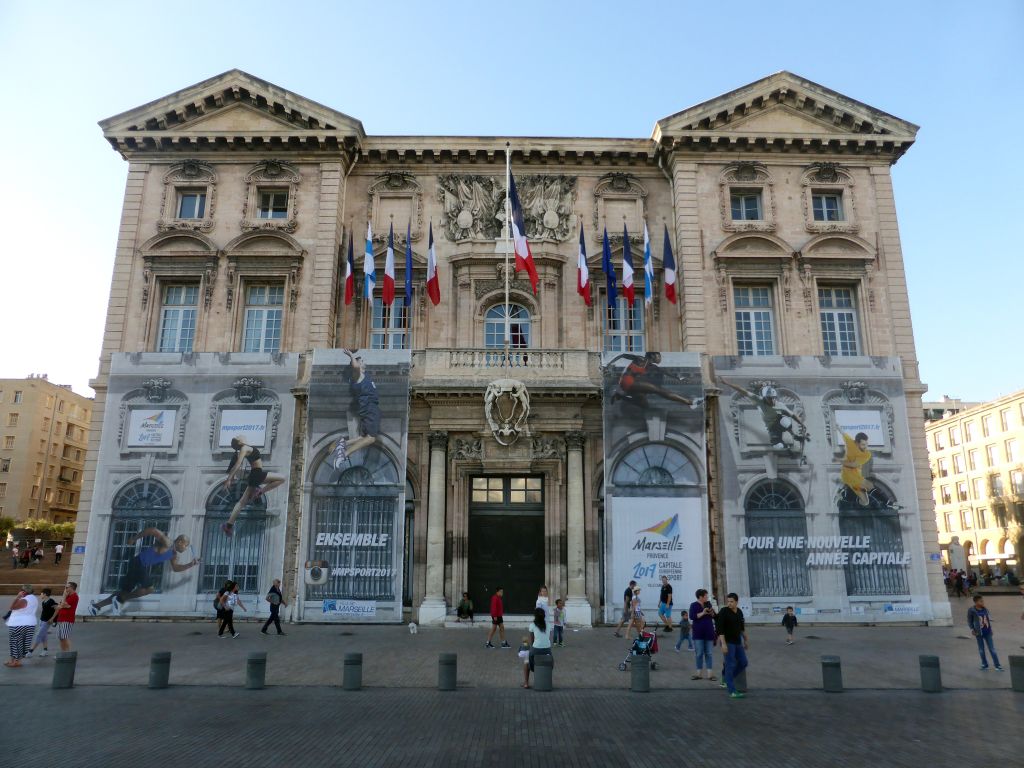 Front of the City Hall at the Quai du Port street