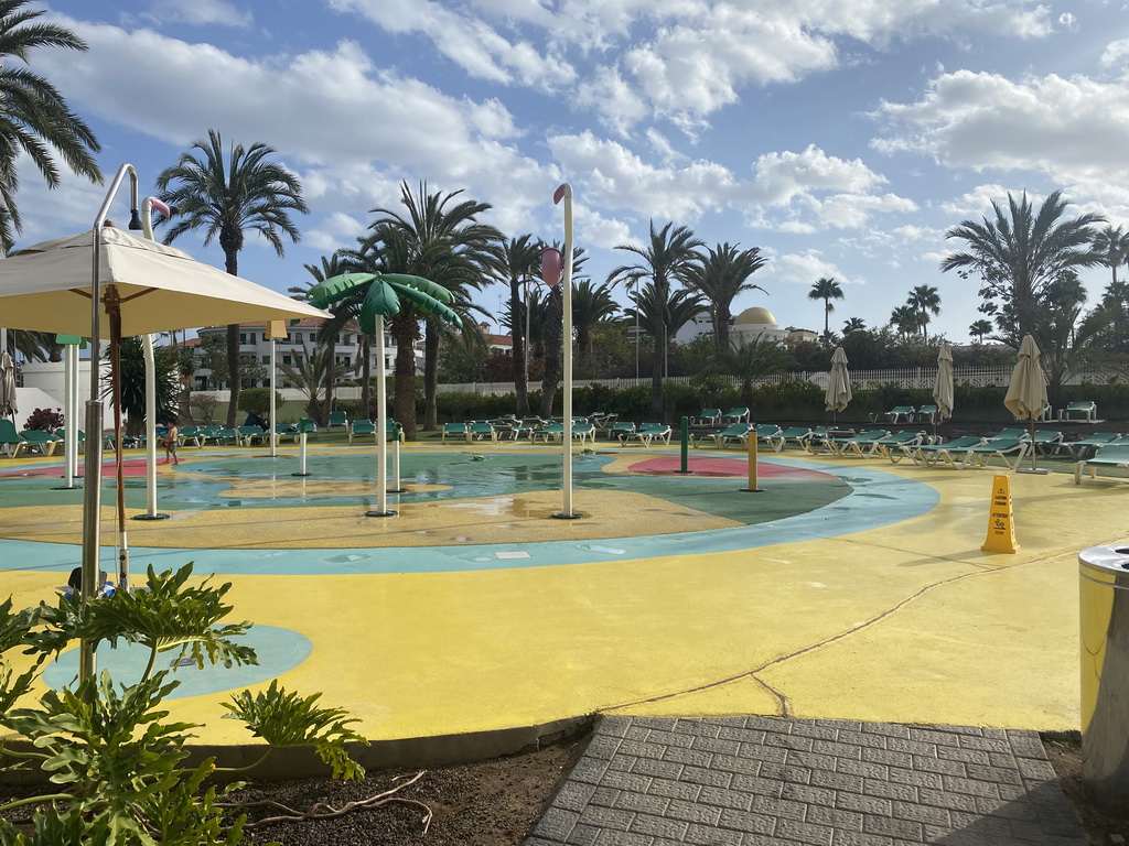 Water playground at the east swimming pool at the Abora Buenaventura by Lopesan hotel