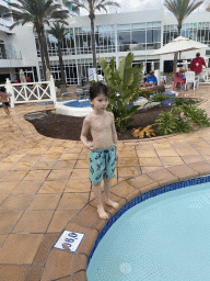 Max at the east swimming pool at the Abora Buenaventura by Lopesan hotel