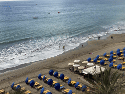 The Playa del Inglés beach, viewed from the Paseo Costa Canaria street