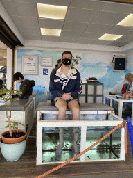 Tim and Max at the Doctor Fish at the Playa del Inglés Aparcamiento shopping mall