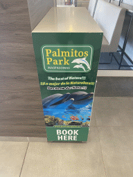 Commercial poster for the Palmitos Park at the lobby of the Abora Buenaventura by Lopesan hotel