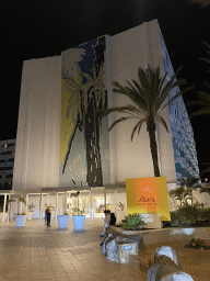 Front of the Abora Buenaventura by Lopesan hotel at the Plaza Ansite square, by night