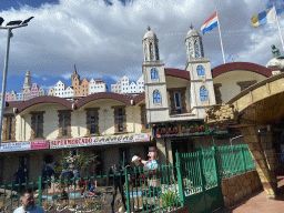 East side of the Cita shopping mall at the Avenida de Alemania street, viewed from the bus to the Palmitos Park