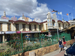 East side of the Cita shopping mall at the Avenida de Alemania street, viewed from the bus to the Palmitos Park