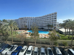 The Agaete Parque hotel, viewed from the fifth floor of the Abora Buenaventura by Lopesan hotel