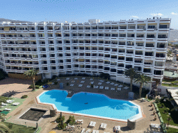 The Agaete Parque hotel, viewed from the seventh floor of the Abora Buenaventura by Lopesan hotel