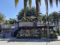 Front of the Samsara restaurant at the Calle Oceanía street