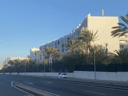 Back side of the Abora Buenaventura by Lopesan hotel, viewed from the Avenida de Moya street