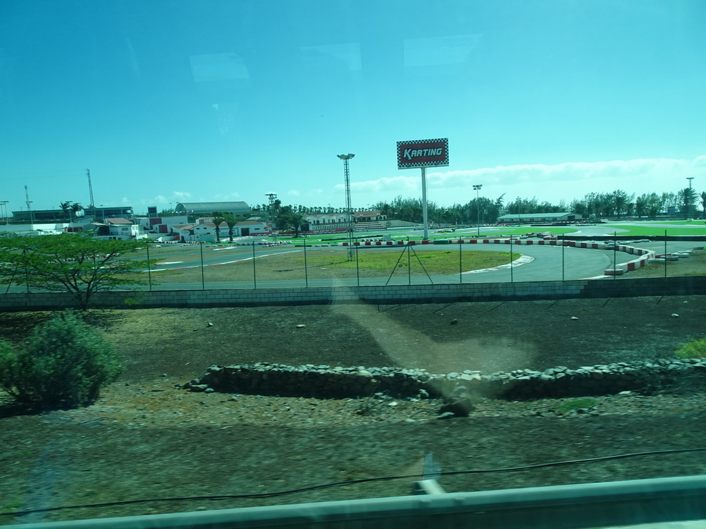 The Gran Karting Club, viewed from the bus to Las Palmas at the GC-1 road