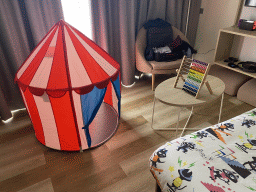 Tent and abacus in our living room at the Abora Buenaventura by Lopesan hotel
