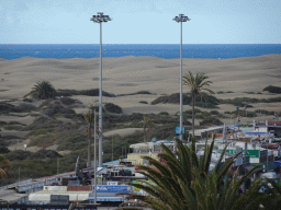 The Maspalomas Dunes, viewed from the Paseo Costa Canaria street