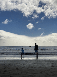 Tim and Max at the Playa del Inglés beach