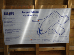 Map of the outdoor area at the Sea Life Porto