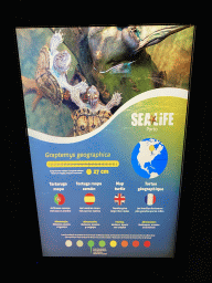 Explanation on the Map Turtle at the Sea Life Porto