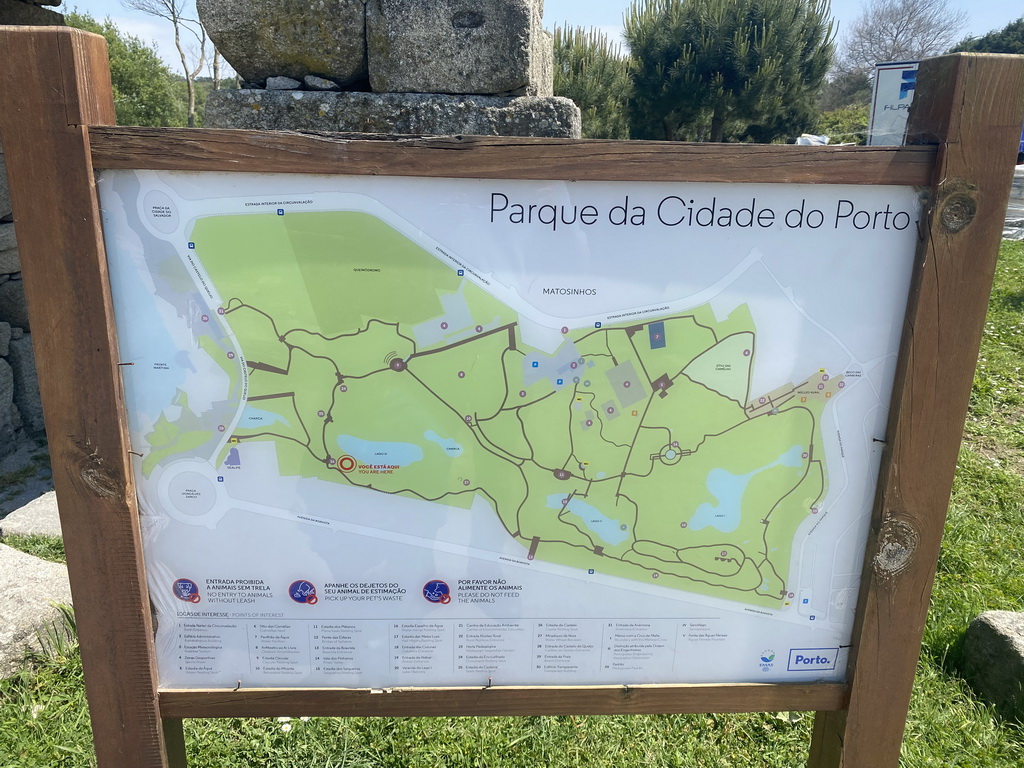 Map of the Parque da Cidade do Porto park