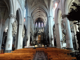 Nave, apse, choir and altar of St. Rumbold`s Cathedral