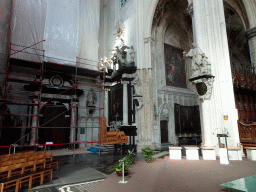 North transept of St. Rumbold`s Cathedral, under renovation
