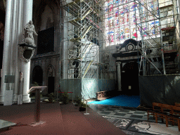 South transept of St. Rumbold`s Cathedral, under renovation