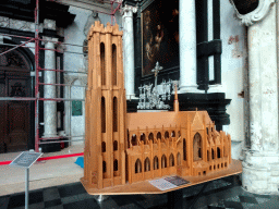 Scale model of St. Rumbold`s Cathedral at the north transept