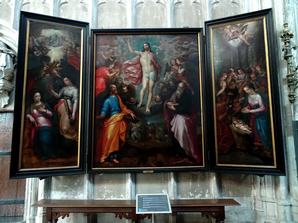 Triptych at the north side of the ambulatory of St. Rumbold`s Cathedral