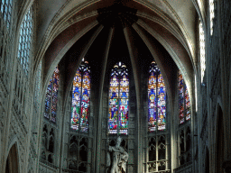 Apse with the statue of St. Rumbold at St. Rumbold`s Cathedral
