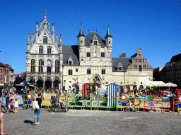 Front of the City Hall and a playground at the Grote Markt square