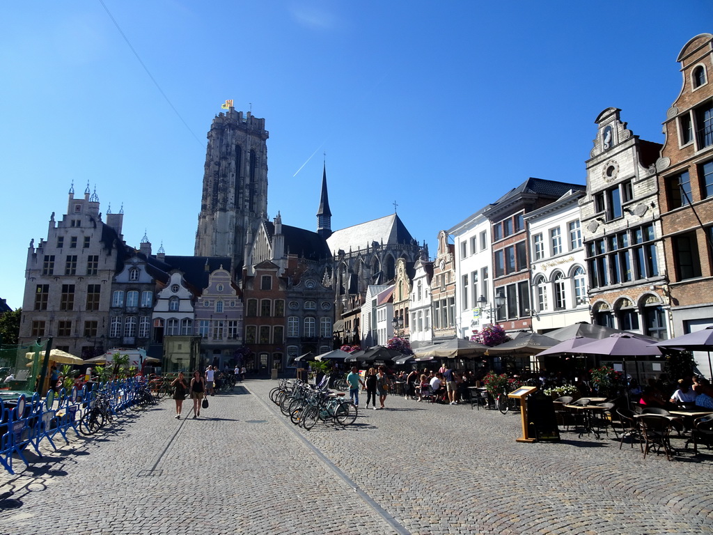 The Grote Markt square and St. Rumbold`s Cathedral