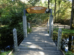 Exit gate of the monkey island at the America section of ZOO Planckendael