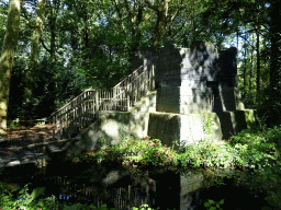 Stone tower at the America section of ZOO Planckendael